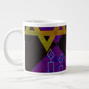 SlipperyJoe's Hanukkah-themed image golden yellow  Giant Coffee Mug