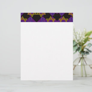 SlipperyJoe's Hanukkah-themed image golden yellow  Letterhead