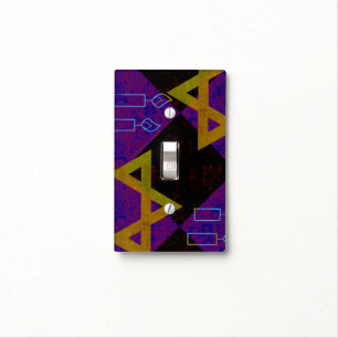 SlipperyJoe's Hanukkah-themed image golden yellow Light Switch Cover