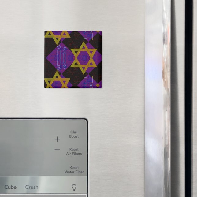 SlipperyJoe's Hanukkah-themed image golden yellow  Magnet (In Situ (Fridge))