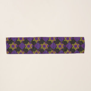 SlipperyJoe's Hanukkah-themed image golden yellow Scarf