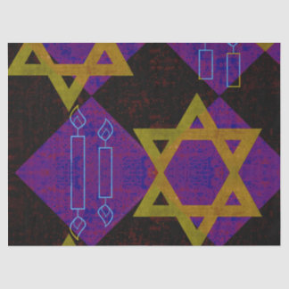 SlipperyJoe's Hanukkah-themed image golden yellow  Tissue Paper