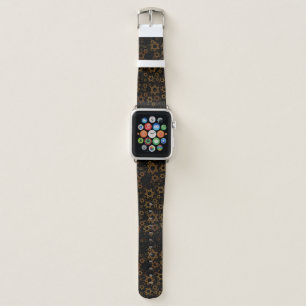 SlipperyJoe's Hanukkah-themed Star David artistic Apple Watch Band