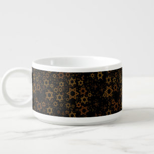 SlipperyJoe's Hanukkah-themed Star David artistic  Bowl