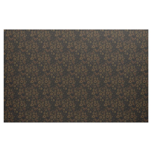 SlipperyJoe's Hanukkah-themed Star David artistic  Fabric (Yard)