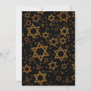 SlipperyJoe's Hanukkah-themed Star David artistic Holiday Card