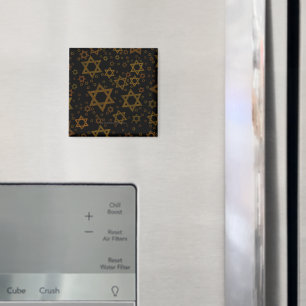 SlipperyJoe's Hanukkah-themed Star David artistic Magnet
