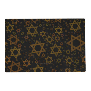 SlipperyJoe's Hanukkah-themed Star David artistic Placemat