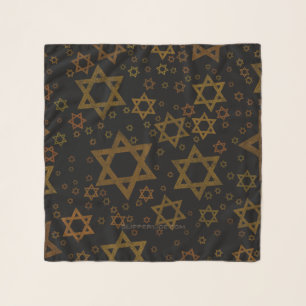 SlipperyJoe's Hanukkah-themed Star David artistic  Scarf