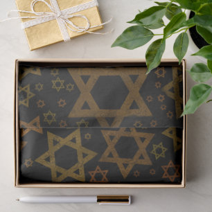 SlipperyJoe's Hanukkah-themed Star David artistic Tissue Paper