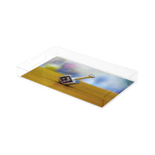 SlipperyJoe's Hanukkah traditional toy gifts close Acrylic Tray