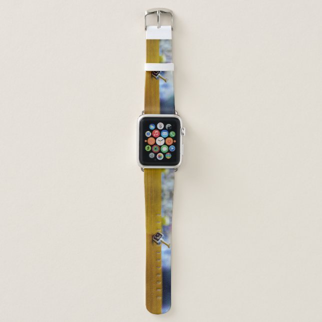 SlipperyJoe's Hanukkah traditional toy gifts close Apple Watch Band (Front)