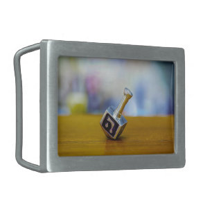 SlipperyJoe's Hanukkah traditional toy gifts close Belt Buckle