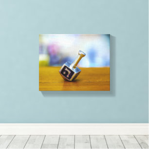 SlipperyJoe's Hanukkah traditional toy gifts close Canvas Print
