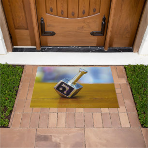 SlipperyJoe's Hanukkah traditional toy gifts close Doormat