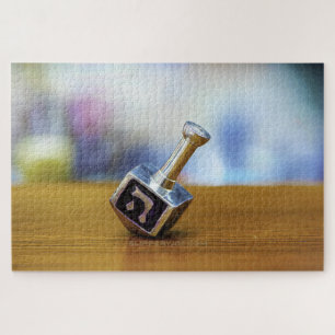 SlipperyJoe's Hanukkah traditional toy gifts close Jigsaw Puzzle