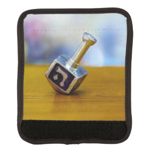 SlipperyJoe's Hanukkah traditional toy gifts close Luggage Handle Wrap