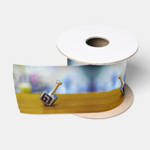 SlipperyJoe's Hanukkah traditional toy gifts close Satin Ribbon