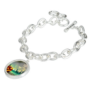 SlipperyJoe's Happy Halloween cemetery graveyard c Bracelet