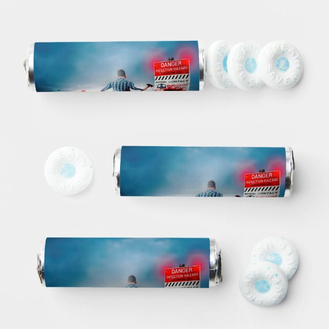 SlipperyJoe's happy Halloween glowing eyes zombies Breath Savers® Mints (Assorted)