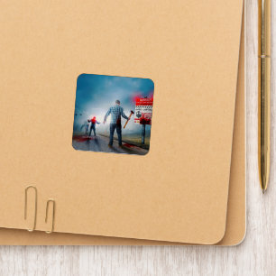 SlipperyJoe's happy Halloween glowing eyes zombies Patch