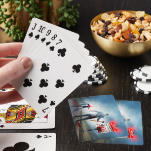 SlipperyJoe's happy Halloween glowing eyes zombies Poker Cards