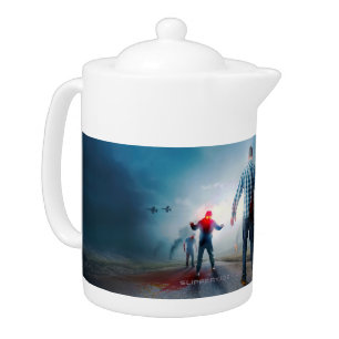 SlipperyJoe's happy Halloween glowing eyes zombies Teapot