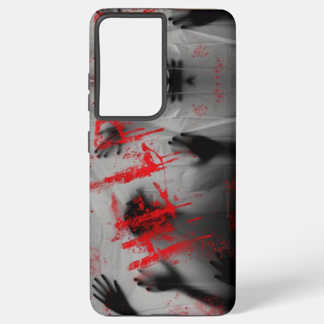 SlipperyJoe's Happy Halloween LGBTQIA sheet shadow Samsung Galaxy Case (Back)