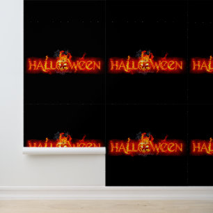 SlipperyJoe's Happy Halloween pumpkin glowing eyes Wallpaper