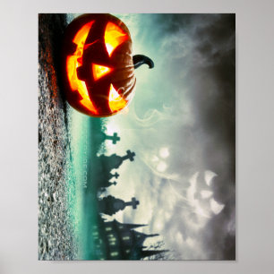 SlipperyJoe's Happy Halloween pumpkin LGBTQIA scar Poster