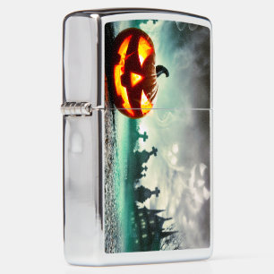 SlipperyJoe's Happy Halloween pumpkin LGBTQIA scar Zippo Lighter