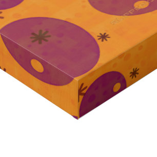 SlipperyJoe's Happy Hanukkah Jewish Hebrew jelly-f Faux Canvas Print
