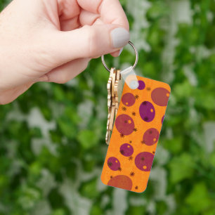 SlipperyJoe's Happy Hanukkah Jewish Hebrew jelly-f Keychain