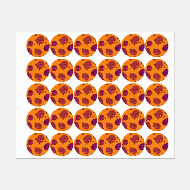 SlipperyJoe's Happy Hanukkah Jewish Hebrew jelly-f Labels (Sheet)