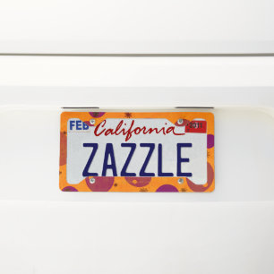 SlipperyJoe's Happy Hanukkah Jewish Hebrew jelly-f License Plate Frame