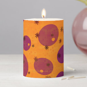 SlipperyJoe's Happy Hanukkah Jewish Hebrew jelly-f Pillar Candle