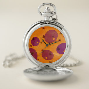 SlipperyJoe's Happy Hanukkah Jewish Hebrew jelly-f Pocket Watch
