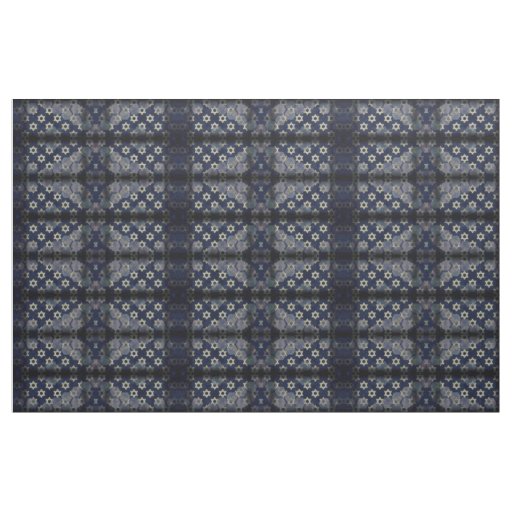 SlipperyJoe's Happy Hanukkah multiple Star of Davi Fabric