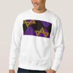 SlipperyJoe's Happy Hanukkah Star of David menorah Sweatshirt<br><div class="desc">SlipperyJoe's Happy Hanukkah Star of David menorah Dreidel artistic Celebration Candles Jewish Hebrew Chanukah gifts decorations Judaism religion culture religious practices traditions geometric symbolic design depth contrast order symmetry</div>