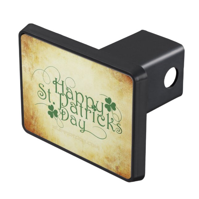 SlipperyJoe's Happy St. Patrick's Day holiday Iris Hitch Cover (Top Right)