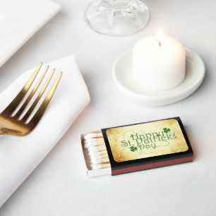 SlipperyJoe's Happy St. Patrick's Day holiday Iris Matchboxes
