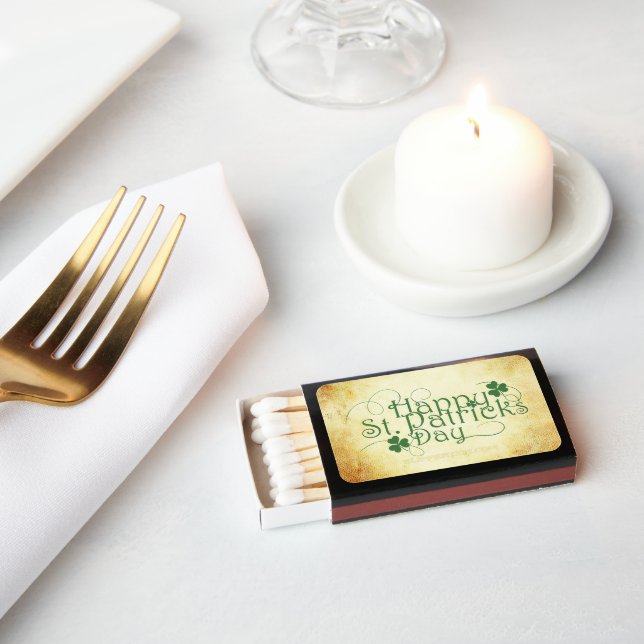 SlipperyJoe's Happy St. Patrick's Day holiday Iris Matchboxes (Insitu)