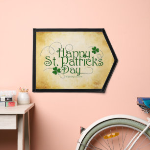 SlipperyJoe's Happy St. Patrick's Day holiday Iris Pennant