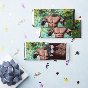 SlipperyJoe's highly muscular adult man shirtless Hershey Bar Favors