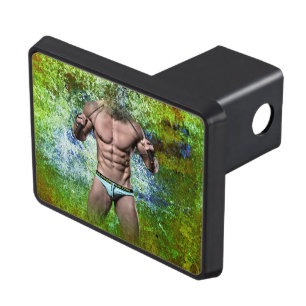 SlipperyJoe's highly muscular adult man shirtless  Hitch Cover