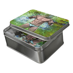SlipperyJoe's highly muscular adult man shirtless Jigsaw Puzzle