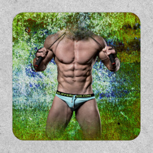 SlipperyJoe's highly muscular adult man shirtless  Patch