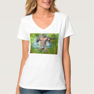 SlipperyJoe's highly muscular adult man shirtless  T-Shirt