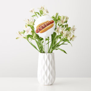 SlipperyJoe's hot dog nestled soft bun vibrant yel Balloon