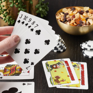 SlipperyJoe's humorous cartoon-style Thanksgiving Poker Cards